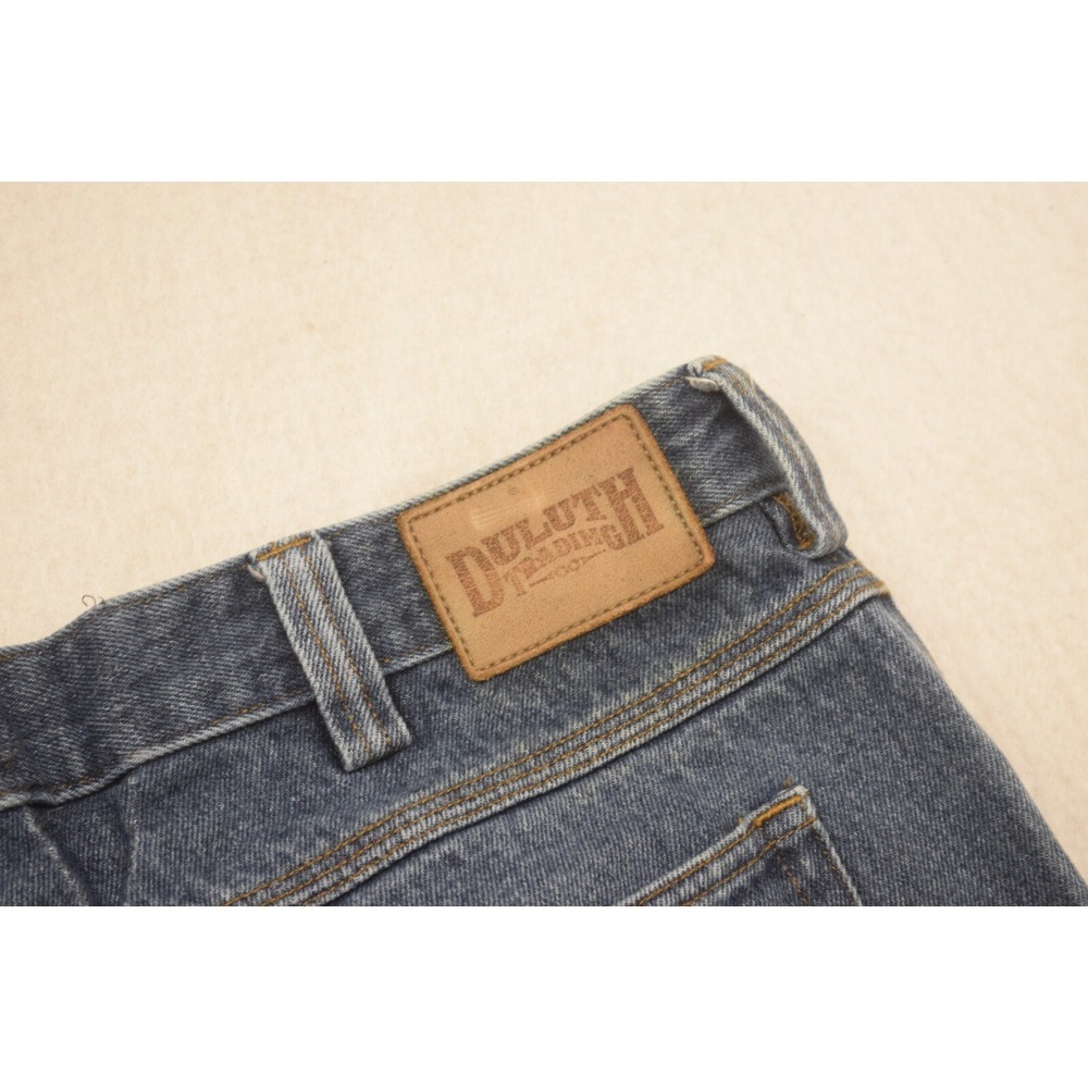 Duluth Trading Co Denim Blue Jeans Rugged Straight Leg Mens Size 40 x 34